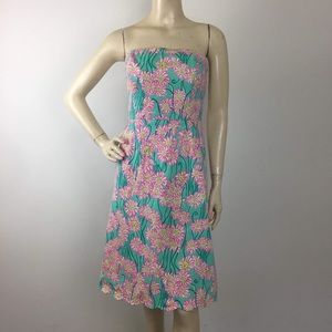Lily Pulitzer Green Grass Lion Face Daisy Straples